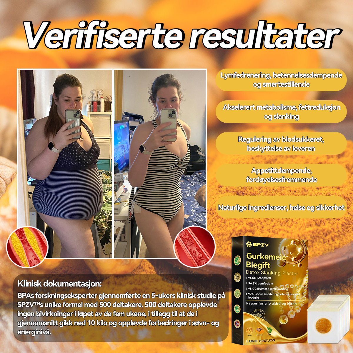 🐱‍🐉💦𝑺𝑷𝒁𝑽™ 𝑮𝒖𝒓𝒌𝒆𝒎𝒆𝒊𝒆 𝑩𝒊𝒆𝒈𝒊𝒇𝒕 𝑫𝒆𝒕𝒐𝒙 𝑺𝒍𝒂𝒏𝒌𝒊𝒏𝒈 𝑷𝒍𝒂𝒔𝒕𝒆𝒓（For alle fedme- og lymfeproblemer）