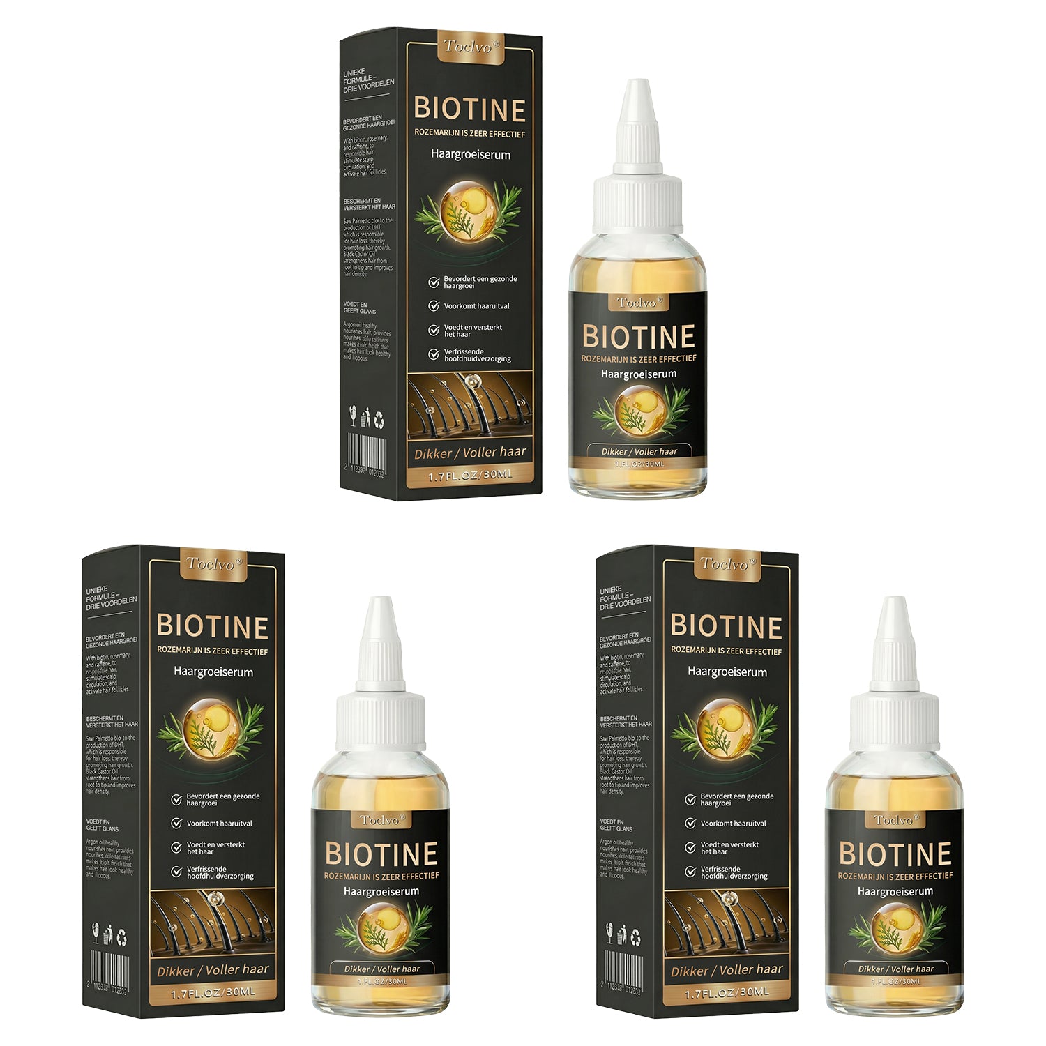 💰 3 dozen – €39.97 – Zichtbaar vollere haarlijn